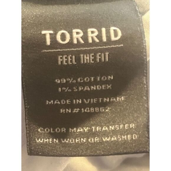 Torrid Denim Blue Jeans Vintage Stretch Mid Rise Slim Bootcut Plus Size 24 24S - Picture 6 of 8